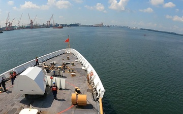 U.S. Coast Guard Cutter Stratton visits Singapore during Indo-Pacific deployment