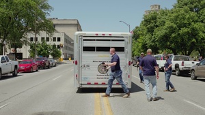 Indiana National Guard participates in The American Legion 500 Festival Memorial Service (B-Roll Part 1)