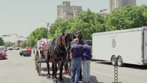 Indiana National Guard participates in The American Legion 500 Festival Memorial Service (B-Roll Part 3)