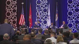 CNR talks about training for Warfighting Readiness in the Navy Reserve at Sea-Air-Space 2023 Annual Global Maritime Conference. Video series 4 of 10.
