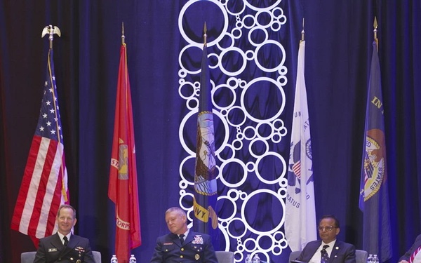 CNR talks about training for Warfighting Readiness in the Navy Reserve at Sea-Air-Space 2023 Annual Global Maritime Conference. Video series 4 of 10.