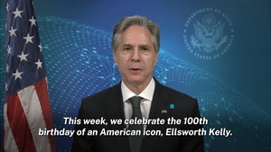 Secretary Blinken's remarks for FAPE Celebration of Ellsworth Kelly’s 100th Birthday.