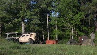 Hellfire missile exploitation at Mission Rehearsal Exercise 1-23 (B-Roll)