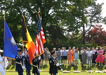 The American Battle Monuments Commission commemorates Memorial Day at Flanders Field American Cemetery