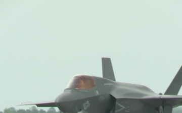 2nd Marine Aircraft Wing receives first operational F-35B Lightning II jet (B-Roll)