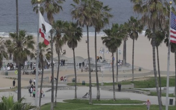 B-Roll: Marines and Sailors enjoy a rooftop gathering