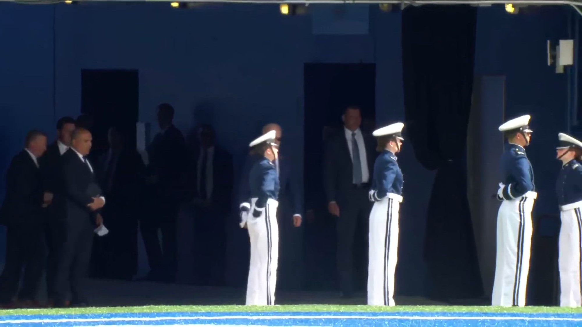 President Joe Biden delivers the Commencement Address at the United States Air Force Academy.