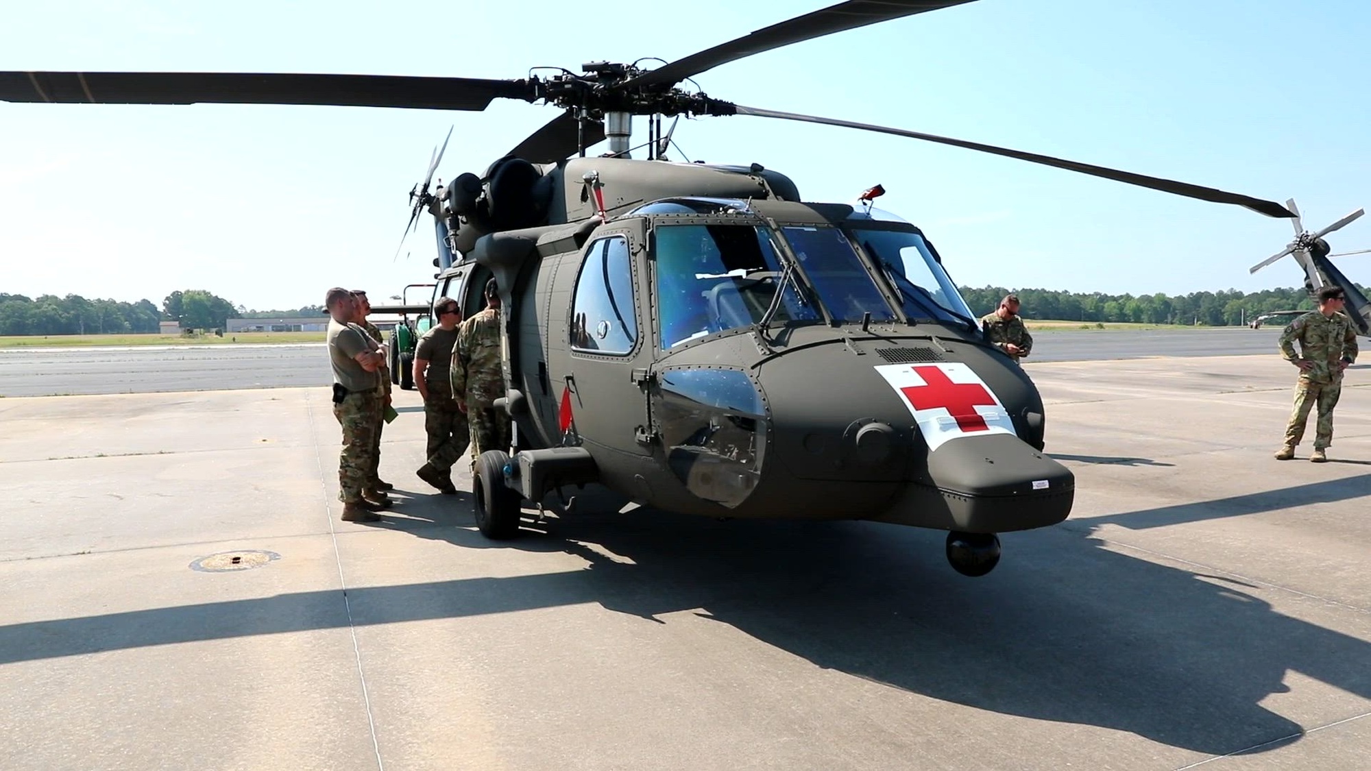 The 77th Theater Aviation Brigade received the first of it’s six new Black Hawk helicopters, a HH-60M “Mike” aeromedical evacuation helicopter, May 31, 2023.<br /><br />Lt. Col. Melissa Shipman, operations officer, 77th Theater Aviation Brigade, recently returned from a six-week aircraft qualification transition course on the new Black Hawk at Fort Indiantown Gap, Pennsylvania.  She explains the capabilities and advantages the new MEDEVAC Black Hawk will bring to the Arkansas National Guard.