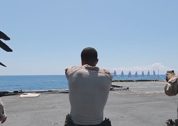 26th MEU Conducts Live Fire Range Aboard USS Bataan B-Roll