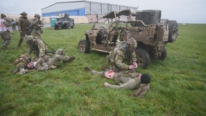 Agile Bison 23 - Simulated Vehicle Rollover b-roll