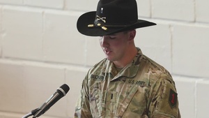 1-4 Cav hosts a change of command ceremony on Fort Riley, Kansas.
