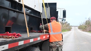 554 RHS supports FEMA; delivering generators in the local community