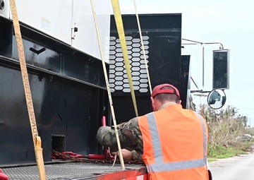 554 RHS supports FEMA; delivering generators in the local community