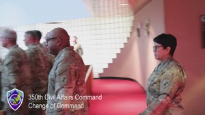 350th Civil Affairs Change of Command Ceremony