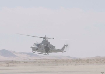 U.S. Marines depart on UH-1Y Venoms during ITX 4-23