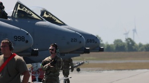 BROLL of A-10 Arrival at Air Defender 2023