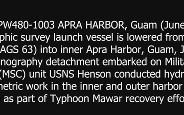 Naval Oceanography Detachment Conducts HSL Operations as Part of Typhoon Mawar Recovery Effort