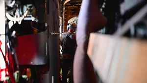 Heavy Pallet Drop and Parajumper Operations on U.S. Air Force C-130 during African Lion 23