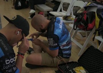 Team Navy Competes in Indoor Shooting Competition in DoD Warrior Games