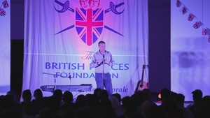 B-Roll: The British Forces Foundation performs live comedy and music show for NATO's enhanced Forward Presence Battle Group Poland troops