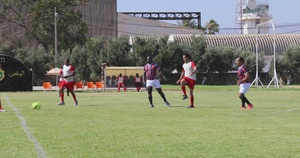 B-Roll: Morocco hosts the first partner olympics soccer match during African Lion 2023