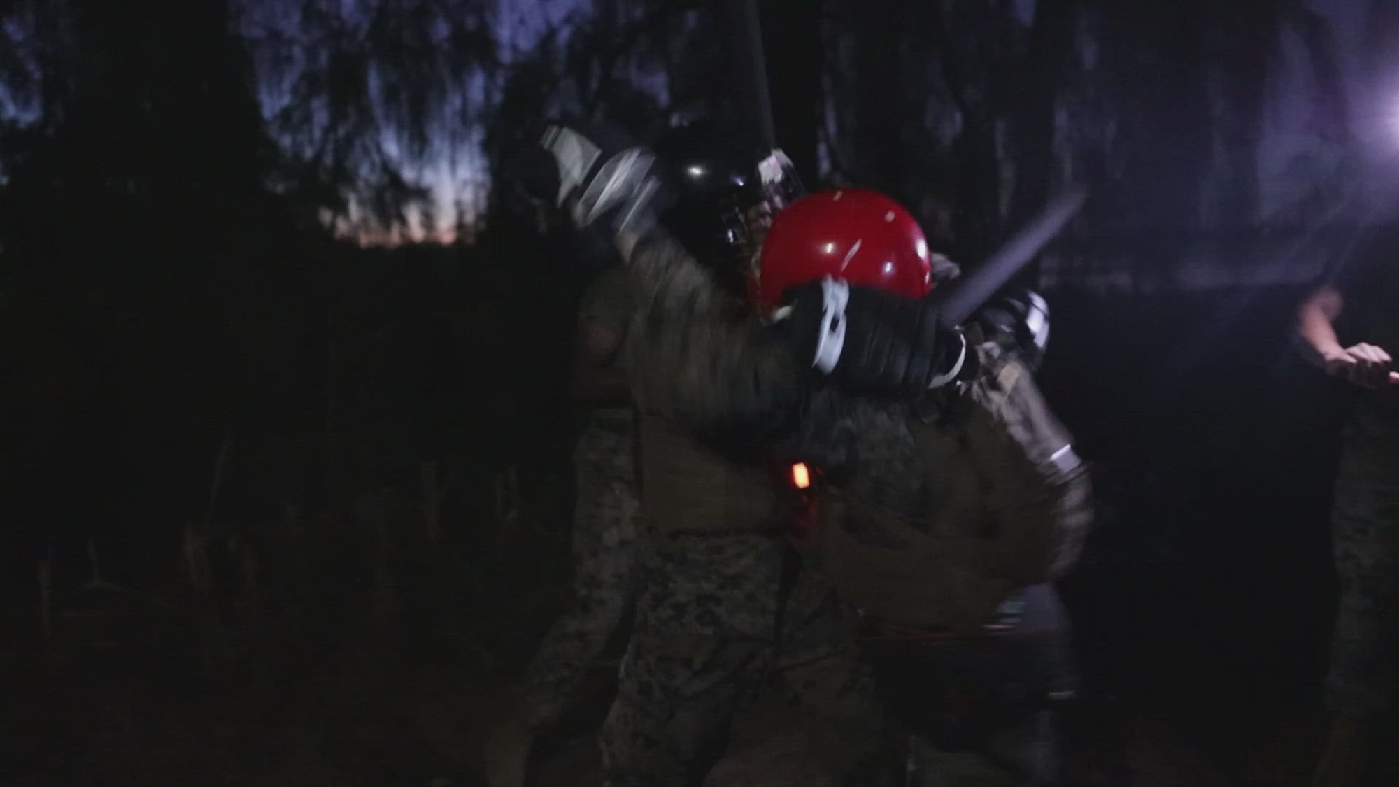 U.S. Marines conduct the culminating event of Martial Arts Instructor (MAI) course 1-23 on Marine Corps Base Hawaii, June 9, 2023. MAI courses certify Marines to instruct and monitor Marine Corps Martial Arts Program (MCMAP) training and advance Marines in belt levels. MCMAP is a synergy of mental, character, and physical disciplines, and in concert with Marine Corps leadership principles, training in these three disciplines enhances the Marine both on and off the battlefield. (U.S. Marine Corps video by Lane Cpl. Blake Gonter)