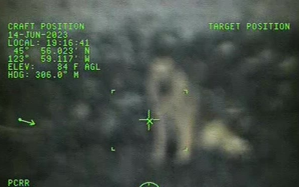 Coast Guard Air Station Astoria rescues German Shepard in Ecola Beach, OR
