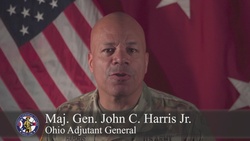Ohio adjutant general presents Freedom to Serve message