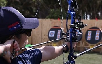 PS2 Maria Yuvienco competes in Archery during the Warrior Games 2023