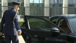Greek Minister of National Defence arrives at NATO HQ for the meeting of NATO Ministers of Defence