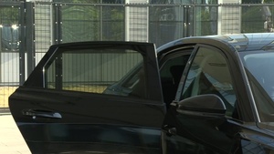 Lithuanian Minister of Defence arrives at NATO HQ for the meeting of NATO Ministers of Defence