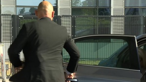 Czech Deputy Minister of Defence arrives at NATO HQ for the meeting of NATO Ministers of Defence
