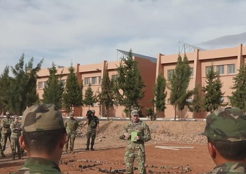 B-ROLL: U.S. and Moroccan Troops Plan Airborne Operations