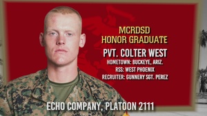 MCRDS, Echo Company, Honor Graduate
