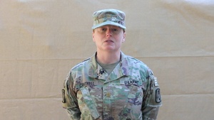 Oklahoma City Soldier sends Happy Fourth message