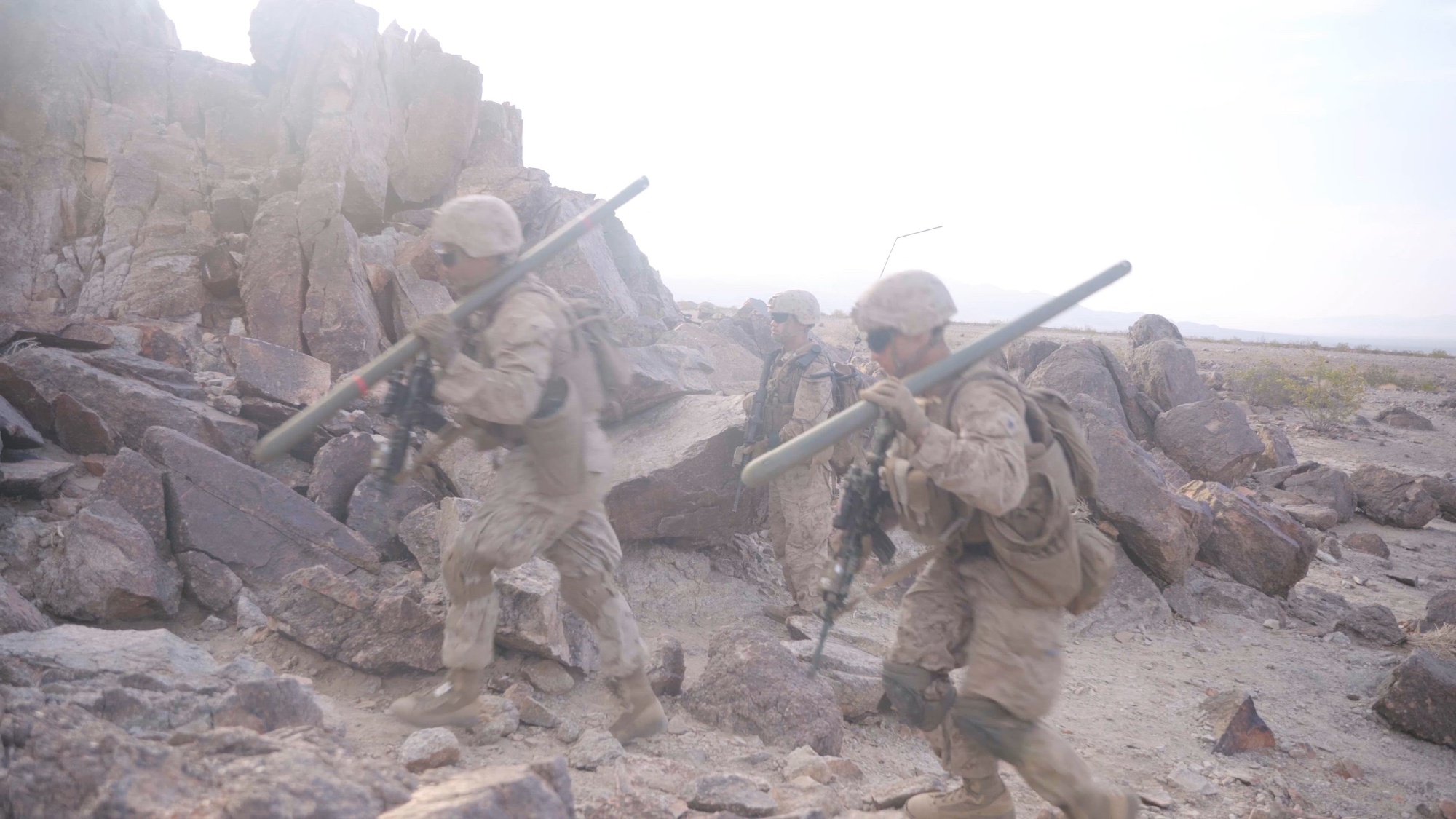 U.S. Marines with Bravo Company, 1st Battalion, 23D Marine Regiment, 4th Marine Division, Marine Forces Reserve, conduct live-fire training during Range 400 at Marine Corps Air-Ground Combat Center, Twentynine Palms, California, as part of Integrated Training Exercise 4-23, June 16, 2023. As the Marine Corps Reserve&#39;s premier annual training event, ITX provides opportunities to mobilize geographically dispersed forces for a deployment; increase combat readiness and lethality; and exercise MAGTF command and control of battalions and squadrons across the full spectrum of warfare. (U.S. Marine Corps video by Cpl. Jennifer Delacruz)
