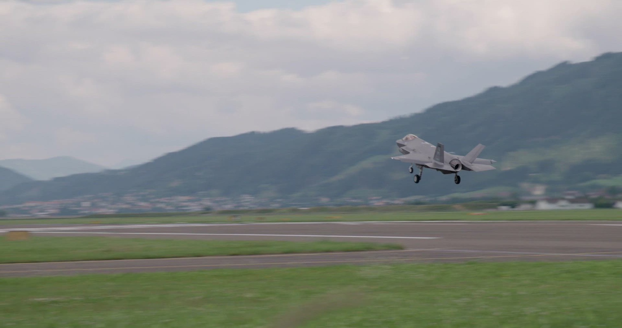 B-roll of two F-35A Lightning IIs from the Vermont Air National Guard&#39;s 158th Fighter Wing and two Eurofighter Typhoons from the Austrian Air Force&#39;s Airspace Surveillance Wing, fly at Hinterstoisser Air Base, along with footage covering a ceremony honoring the one year anniversary of the signing of a State Partnership Program agreement between Austria and Vermont at Zeltweg, Austria, June 16, 2023. <br /><br />Additional b-roll of U.S. Brig. Gen Henry Harder, air component commander, Vermont National Guard, meeting with Austrian military dignitaries at the Austrian Defense Academy regarding the State Partnership Program between Austria and Vermont in Vienna Austria, June 15, 2023.