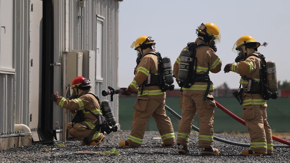 DVIDS Video BRoll Firefighter and Casualty Evacuation Training