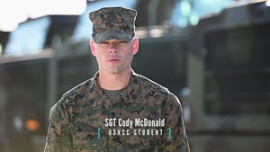SGT McDonald Encourages Marines to Sign Up for U.S. Naval Community College