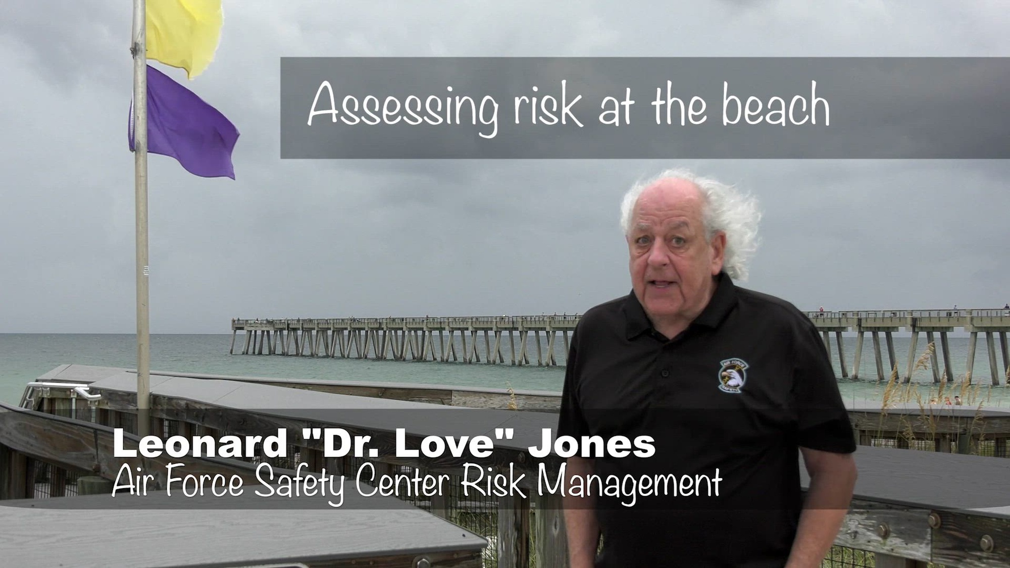 Leonard "Dr. Love" Jones goes to the beach and finds that the water conditions are hazardous and decides to opt out of going in for a swim. He encourages everyone to use sound risk management for all your summer activities. He also explains the importance of the beach flags and what each color means.