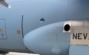 U.S Airmen with the 182nd Airlift Wing fly to Lithuania during exercise Air Defender 2023