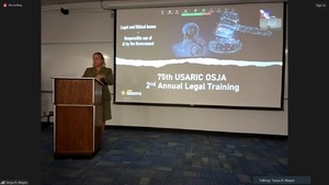 2nd Annual 75th USARIC, OSJA Legal Training - AI Startups: legal issue of interactions with government