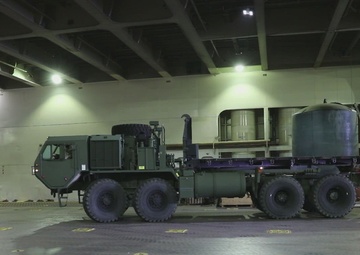 B-Roll U.S. Army Reserve and Navy and Train in Port Operations During CSTX
