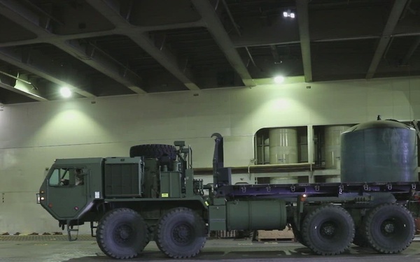 B-Roll U.S. Army Reserve and Navy and Train in Port Operations During CSTX