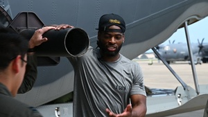 Pittsburgh Steelers running back Najee Harris visits Hurlburt Field B-Roll package 2 of 3