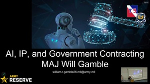 2nd Annual 75th USARIC, OSJA Legal Training: Government Cont. and Artificial Intelligence