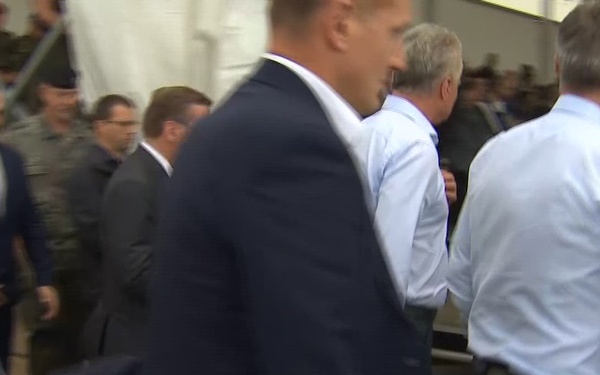 NATO Secretary General and NATO Permanent Representatives visit Exercise Griffin Storm (B-ROLL)