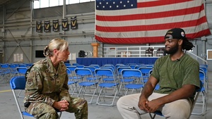 U.S. Air Force Col. Allison Black and Pittsburgh Steelers Najee Harris interview B-Roll 4 of 4