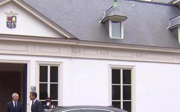 President of Lithuania arrives in The Hague for the pre-Summit dinner - b-roll - 27 June 2023