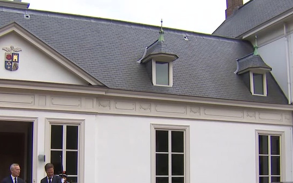 Prime Minister of Norway arrives in The Hague for the pre-Summit dinner - b-roll - 27 June 2023